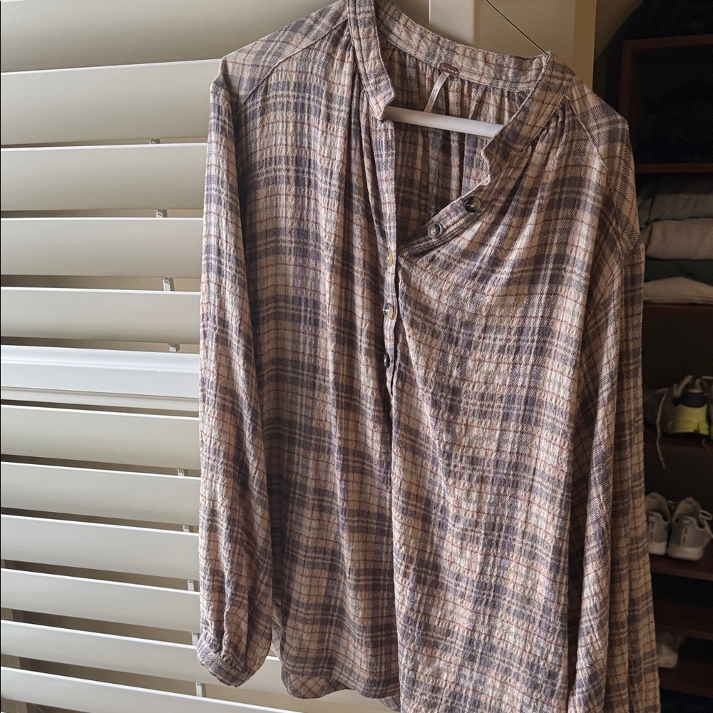 FREE PEOPLE flannel shirt